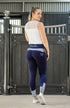BARE Performance Riding Tights - Navy Houndstooth